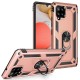 Ring Kickstand for Samsung Galaxy A42 5G Hybrid PC + TPU Anti-drop Phone Shell - Rose Gold Samsung Cases Mobile