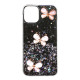 3D Butterfly Pattern Epoxy TPU Case for iPhone 12 Pro Max 6.7 inch - Black 