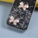 3D Butterfly Pattern Epoxy TPU Case for iPhone 12 Pro Max 6.7 inch - Black 