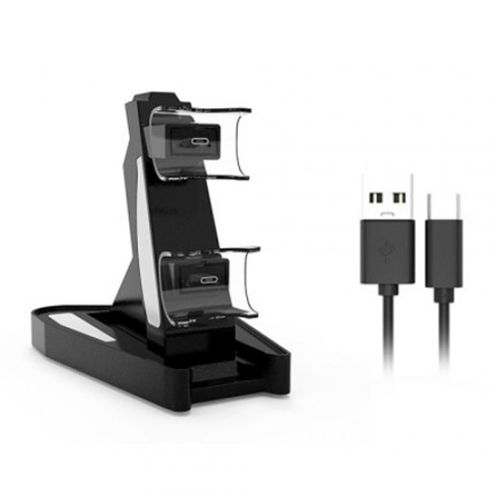 For PS5 Controller Charger Wireless Dual USB Charging Station for Sony Playstation 5 Charging Dock Gaming