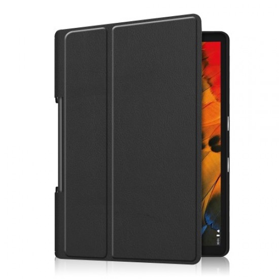 Leather Cover for Lenovo Yoga Smart Tab 10.1/Tab 5 YT-X705 with Stand Tablet Case - Black Lenovo Cases Mobile Tablet