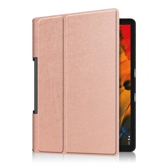Leather Cover for Lenovo Yoga Smart Tab 10.1/Tab 5 YT-X705 with Stand Tablet Case - Rose Gold Lenovo Cases Mobile Tablet