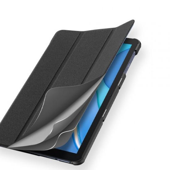 DUX DUCIS Tri-fold Stand PU Leather Tablet Case for Huawei MatePad T10/T10s - Black Huawei Tablets Case