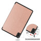 Tri-fold Leather with Stand Stylish Case for Huawei MatePad 10.4 (2020)/Honor V6 - Rose Gold Huawei Tablets Case