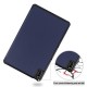 Tri-fold Leather with Stand Stylish Case for Huawei MatePad 10.4 (2020)/Honor V6 - Dark Blue Huawei Tablets Case