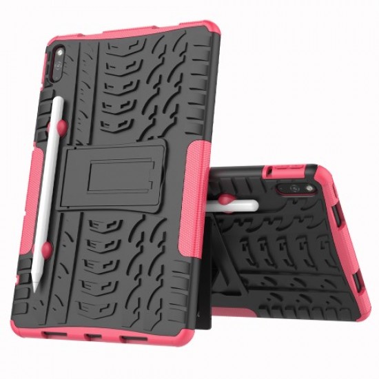 Tyre Pattern Stylish PC + TPU Cover for Huawei MatePad 10.4-inch - Rose Huawei Tablets Case