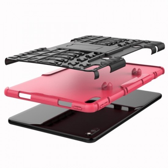 Tyre Pattern Stylish PC + TPU Cover for Huawei MatePad 10.4-inch - Rose Huawei Tablets Case