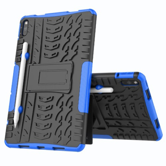 Tyre Pattern Stylish PC + TPU Cover for Huawei MatePad 10.4-inch - Blue Huawei Tablets Case