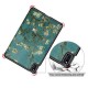 Pattern Printing PU Leather Tri-fold Stand Tablet Case for Honor V6 5G 10.4/Huawei MatePad 10.4 - Peach Blossom Huawei Tablets Case