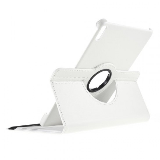 Litchi Texture 360 Degree Rotary Stand Leather Case for Huawei MatePad Pro 10.8-inch - White Huawei Tablets Case