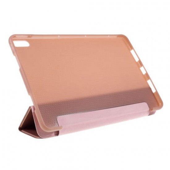 Θήκη Βιβλίο Tri-Fold με Βάση Στήριξης για Huawei MatePad Pro 10.8-inch - Ροζέ Χρυσαφί Huawei Θήκες Tablet