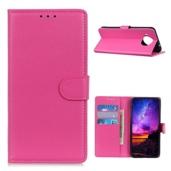 For Xiaomi Mi 10T Lite 5G Classic Litchi Texture Wallet Stand Leather Case - Pink XIAOMI Cases Mobile