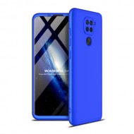 GKK Detachable 3-Piece Matte Hard PC Shell for Xiaomi Redmi Note 9 - Blue
