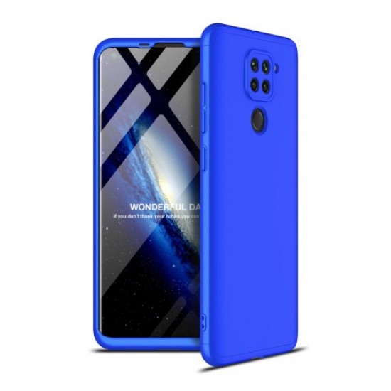 GKK Detachable 3-Piece Matte Hard PC Shell for Xiaomi Redmi Note 9 - Blue XIAOMI Cases Mobile