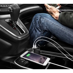 AMORUS CC-56 Dual USB 3,4A Fast Charging Car Charger Adapter for iPhone Samsung Huawei etc, - Black AMORUS CC-56 Dual USB 3,4A Fast Charging Car Charger Adapter for iPhone Samsung Huawei etc, - Black
