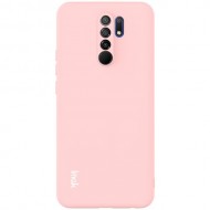 IMAK UC-2 Skin Feeling Color Soft Phone Case Cover for Xiaomi Redmi 9 - Pink