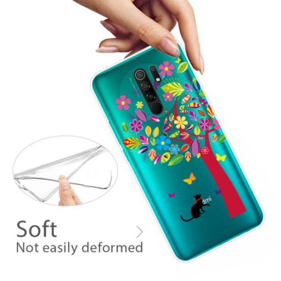 Pattern Printing TPU Protective Cover for Xiaomi Redmi 9 - Colorful Tree XIAOMI Cases Mobile
