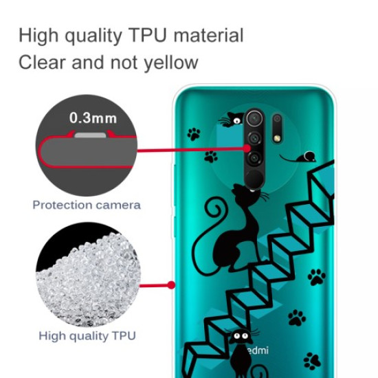 Pattern Printing TPU Protective Cover for Xiaomi Redmi 9 - Stairs XIAOMI Cases Mobile