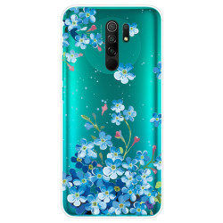 Θήκη Σιλικόνης TPU για Xiaomi Redmi 9 - Μπλε Άνθη