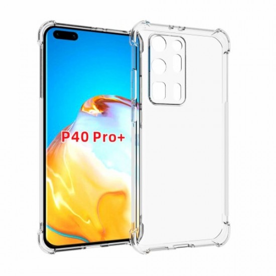 For Huawei P40 Pro+ Transparent Shockproof Anti-slip TPU Phone Case Huawei Cases Mobile