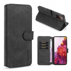 DG,MING Retro Style Leather Wallet Stand Phone Cover for Galaxy S20 FE/Fan Edition/S20 FE 5G/Fan Edition 5G -Black DG,MING Retro Style Leather Wallet Stand Phone Cover for Galaxy S20 FE/Fan Edition/S20 FE 5G/Fan Edition 5G -Black