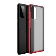 Armor Series Anti-fingerprint Matte Surface TPU + PC Hybrid Shell for Galaxy S20 FE/Fan Edition/S20 FE 5G/Fan Edition 5G -Red