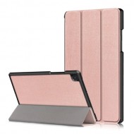 Tri-fold Stand Leather Smart Cover for Samsung Galaxy Tab A7 (2020) T500 T505 T507 - Rose Gold