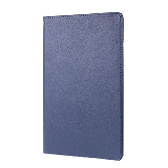 Litchi Skin Leather Case with Rotating Stand for Samsung Galaxy Tab A7 10.4 (2020) - Dark Blue Samsung Cases Mobile Tablet