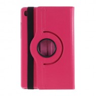 Litchi Skin Leather Case with Rotating Stand for Samsung Galaxy Tab A7 10.4 (2020) - Rose