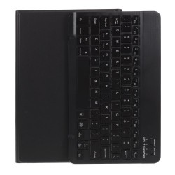 Δερμάτινη Θήκη Βιβλίο με Φωτιζόμενο Ασύρματο Πληκτρολόγιο για Samsung Galaxy Tab A7 10.4 (2020) T500 T505 - Μαύρο