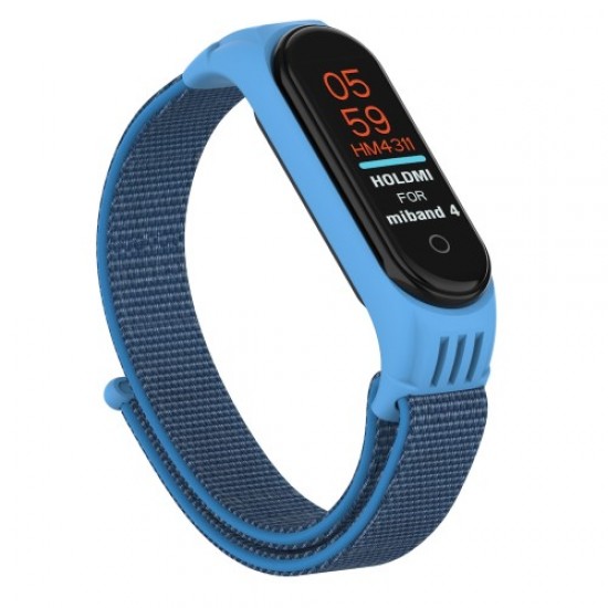 Nylon Weaven Loop Fastener Smart Bracelet Band Replacement for Xiaomi Mi Band 5 - Cape Blue Gadgets - Toys - Hobby