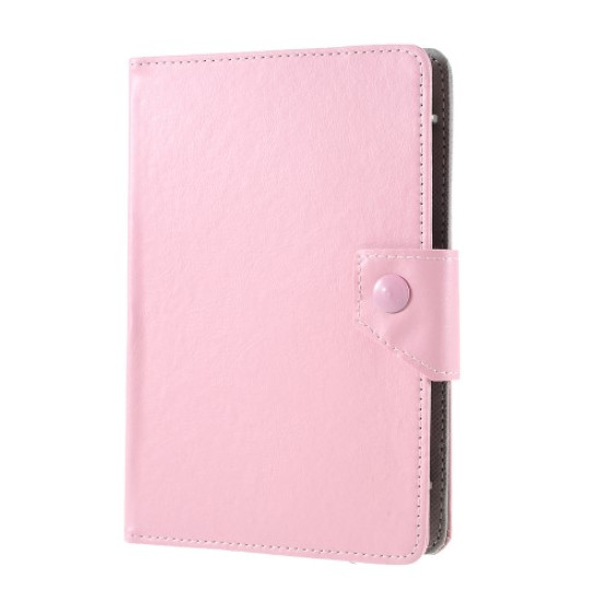 Universal Θήκη Βιβλίο με Βάση Στήριξης για Tablets 7 ιντσών - Ροζ Universal Θήκες Tablets και Laptops