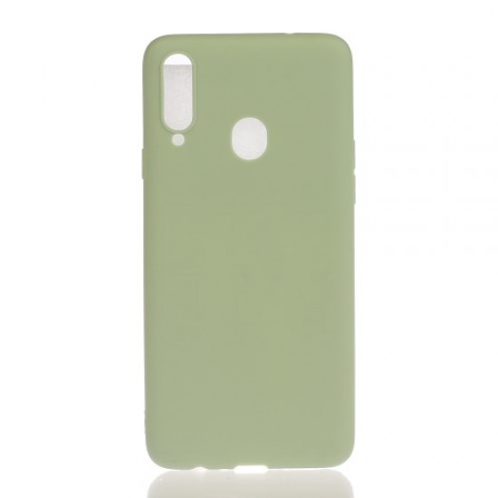 Θήκη Σιλικόνης TPU Ματ για Samsung Galaxy A20s - Πράσινο Samsung Θήκες Κινητών