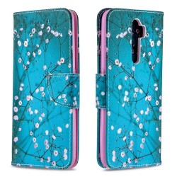 Printing Skin Shell Leather Phone Cover for Oppo A5 (2020)/A9 (2020)/A11x - Flower