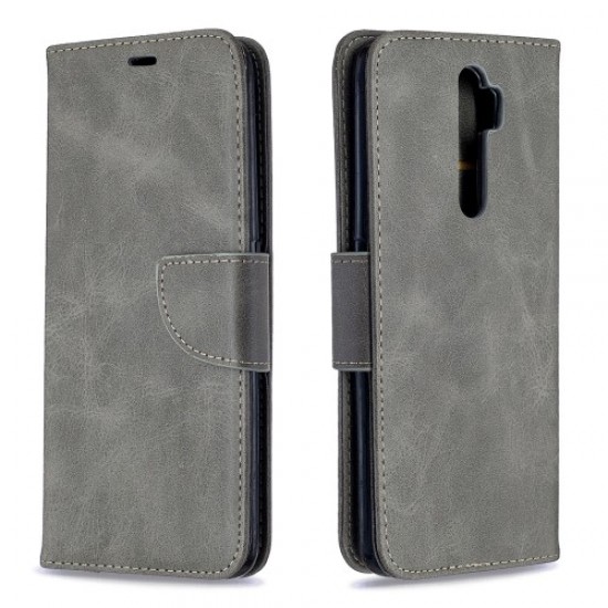 Wallet Leather Stand Case for OPPO A5 (2020)/A9 (2020)/A11x - Grey Oppo Realme Cases Mobile