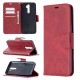 Wallet Leather Stand Case for OPPO A5 (2020)/A9 (2020)/A11x - Red Oppo Realme Cases Mobile