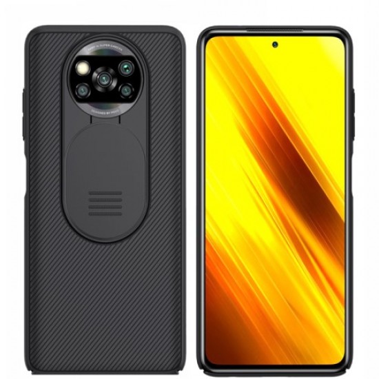 NILLKIN CamShield Case Hard PC Phone Cover for Xiaomi Poco X3 NFC - Black XIAOMI Cases Mobile