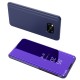 View Window Mirror Surface Leather Flip Phone Cover for Xiaomi Poco X3/Poco X3 NFC - Dark Blue XIAOMI Cases Mobile