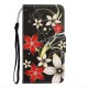 Pattern Printing Wallet Leather Stand Case for Xiaomi Redmi 9C - Beautiful Flowers XIAOMI Cases Mobile