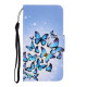 Pattern Printing Wallet Leather Stand Case for Xiaomi Redmi 9C - Vivid Butterflies XIAOMI Cases Mobile