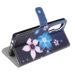 Δερμάτινη Θήκη Πορτοφόλι με Βάση Στήριξης για Xiaomi Mi Note 10 Lite - Όμορφα Λουλούδια σε Σκούρο Φόντο Δερμάτινη Θήκη Πορτοφόλι με Βάση Στήριξης για Xiaomi Mi Note 10 Lite - Όμορφα Λουλούδια σε Σκούρο Φόντο