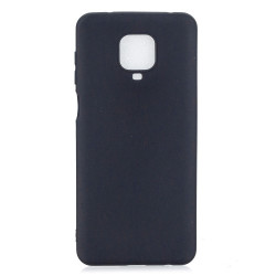 Candy Color Soft TPU Phone Case for Xiaomi Redmi Note 9S/9 Pro/9 Pro Max - Black