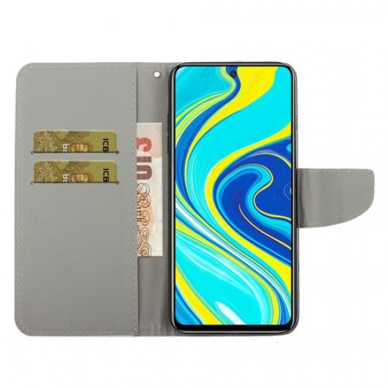 Pattern Printing Flip Leather Wallet Phone Case for Xiaomi Redmi Note 9 Pro - Magic Butterfly XIAOMI Cases Mobile