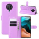 Litchi Skin Leather Wallet Stand Case for Xiaomi Redmi K30 Pro/Poco F2 Pro - Purple XIAOMI Cases Mobile