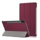 Tri-fold Stand Leather Smart Case for Samsung Galaxy Tab S7 T870 T875 - Wine Red Samsung Cases Mobile Tablet