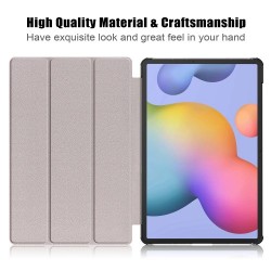 Pattern Printing Tri-fold Stand Leather Smart Case for Samsung Galaxy Tab S7 T870 T875 - Galaxy Pattern