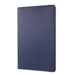Litchi Texture Leather Case with Rotating Stand Cover for Samsung Galaxy Tab S7 SM-T870.T875 - Dark Blue