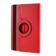 Litchi Texture Leather Case with Rotating Stand Cover for Samsung Galaxy Tab S7 SM-T870.T875 - Red
