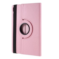 Litchi Texture Leather Case with Rotating Stand Cover for Samsung Galaxy Tab S7 SM-T870.T875 - Pink