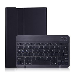 Bluetooth Keyboard Leather Stand Shell for Samsung Galaxy Tab S7 T870 T875 - Black